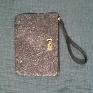 Betsey Johnson glittery wristlet